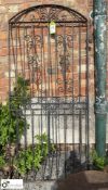 Single wrought iron Arch Top Gate, 830mm x 1840mm