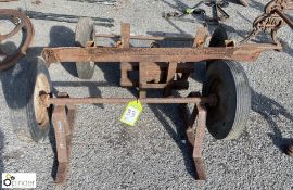 Pair Trolley Wheels and Frames