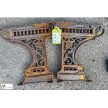 Pair cast iron Seat Ends