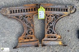 Pair cast iron Seat Ends