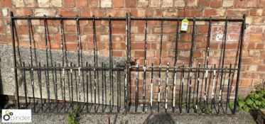 Pair wrought iron Gates, 1145mm wide per gate