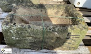 Yorkshire stone Trough, 380mm x 260mm x 150mm