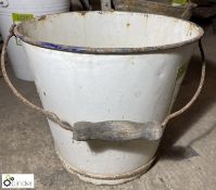 White galvanised Bucket