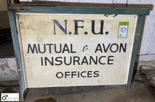 Wood Sign (NFU Insurance Offices)