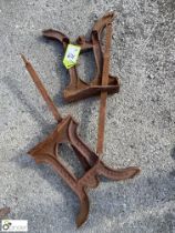 Pair Tram Bench Ends by T Blezard & Sons, Padiham, Lancs