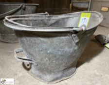 Galvanised Coal Bucket