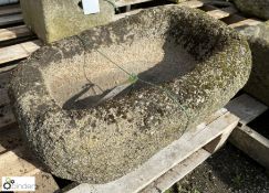 Yorkshire stone Trough, 610mm x 420mm x 210mm