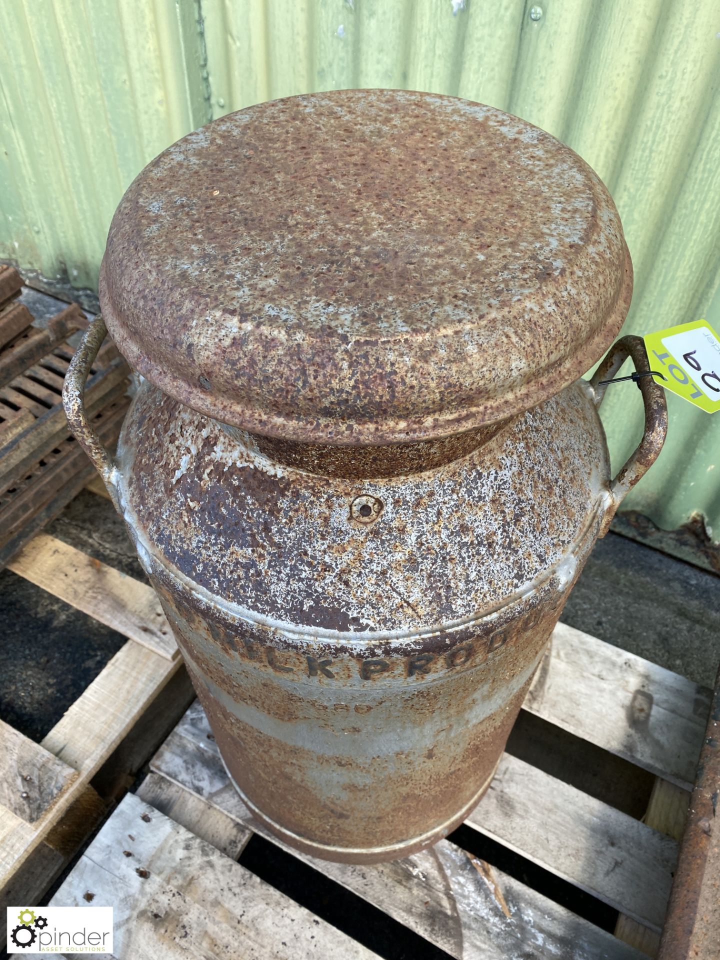 Milk Churn and Lid “Dried Milk Products, Northallerton” - Image 2 of 6