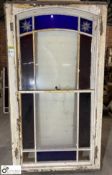 Sash Window, 1040mm x 1910mm, with stained glass