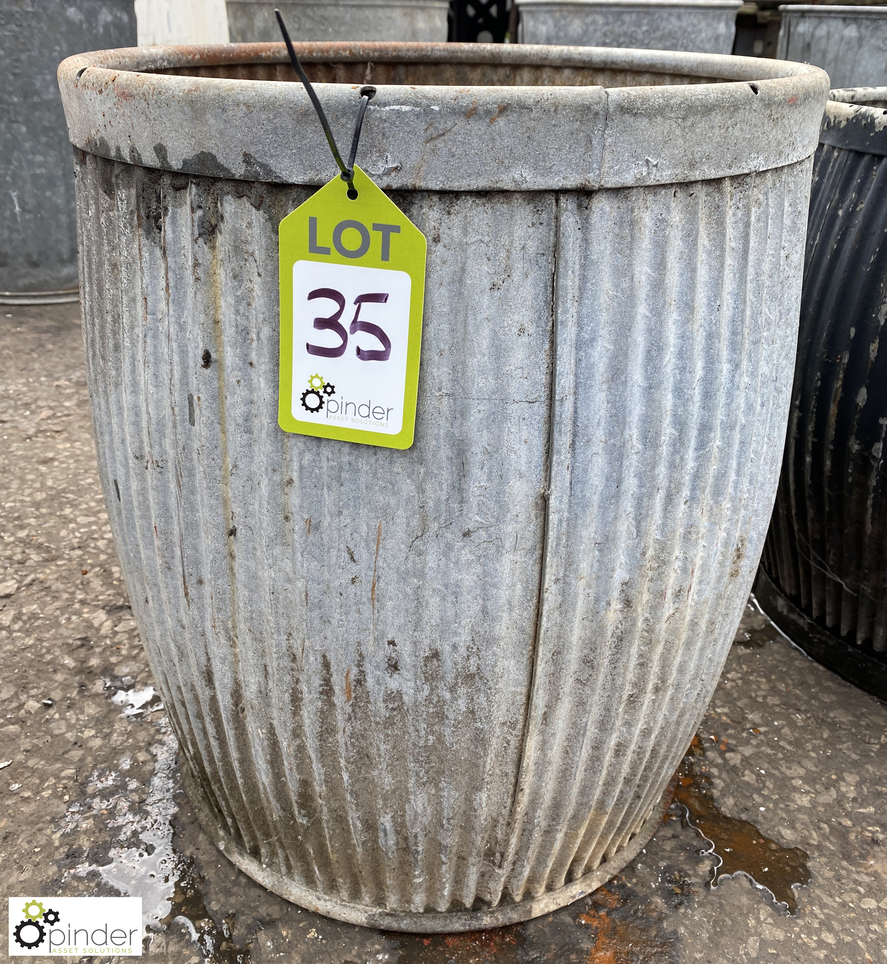 Galvanised Peggy/Dolly Tub, approx. 450mm dia x 520mm