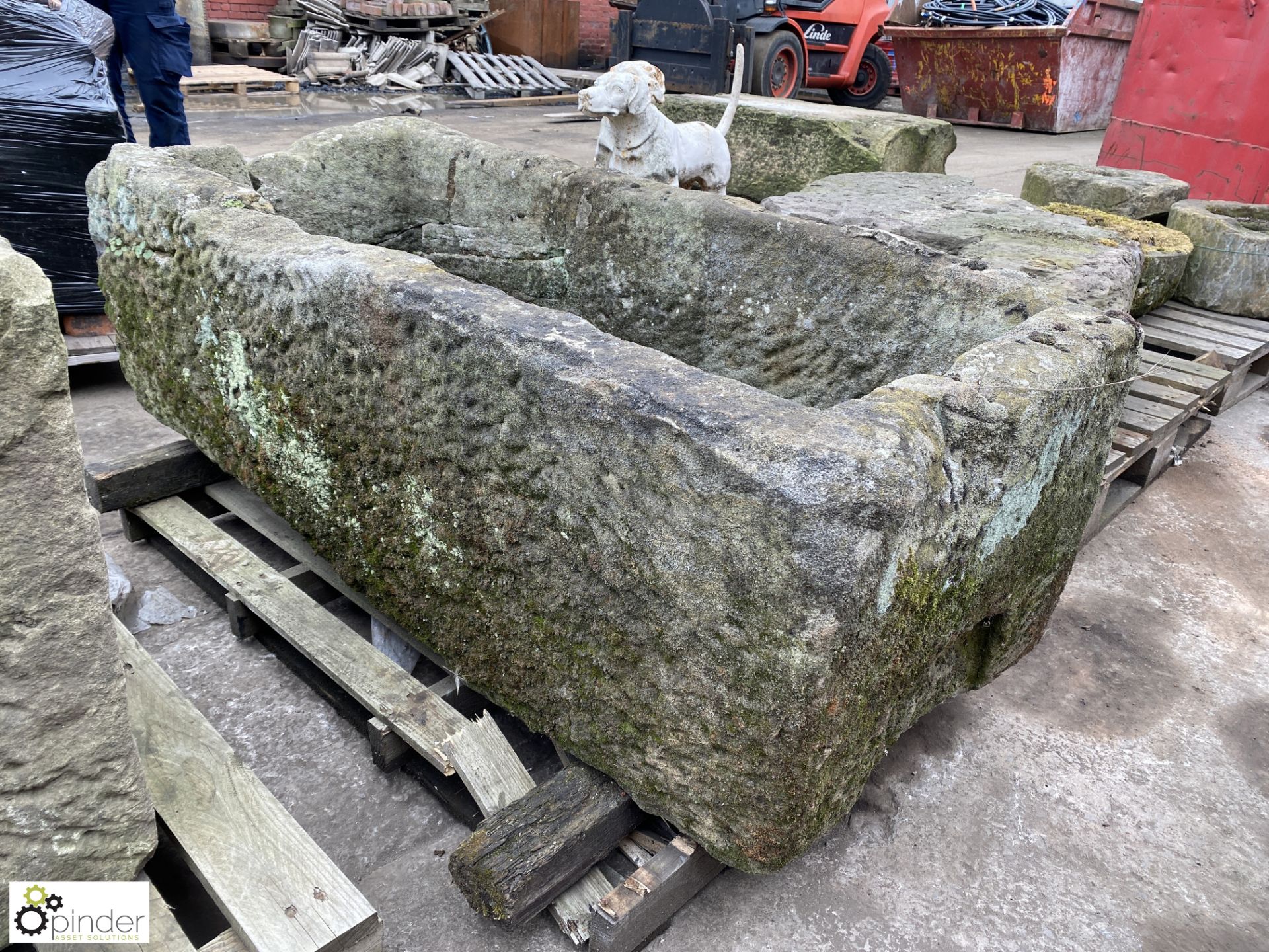 Yorkshire stone Trough, 1450mm x 700mm x 530mm - Image 6 of 7