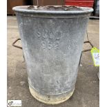 Galvanised Dustbin, 1962, 435mm x 600mm