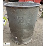 Galvanised Dust Bin, 1982