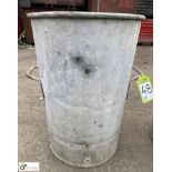 Galvanised Dustbin, 1972, 435mm x 600mm