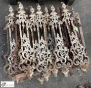 23 Victorian cast iron Staircase Balustrades, 980mm high