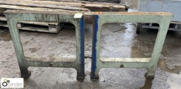 Pair cast iron Bench Frames, 720mm x 760mm
