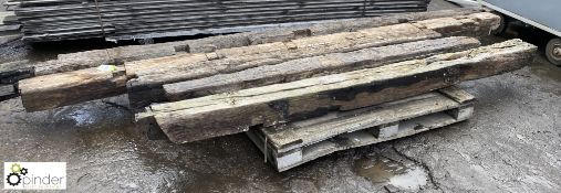 5 various lengths timber Roof Joists/Beams, ranging from 2400mm to 4200mm