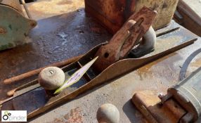 Vintage Hand Plane and pair Tongs