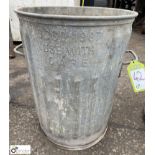 Galvanised Dustbin, 1986/1988, 440mm x 570mm