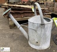 Galvanised 2½ gallon Watering Cane, with copper rose
