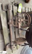 Antique Union pillar mountable hand operated Drill