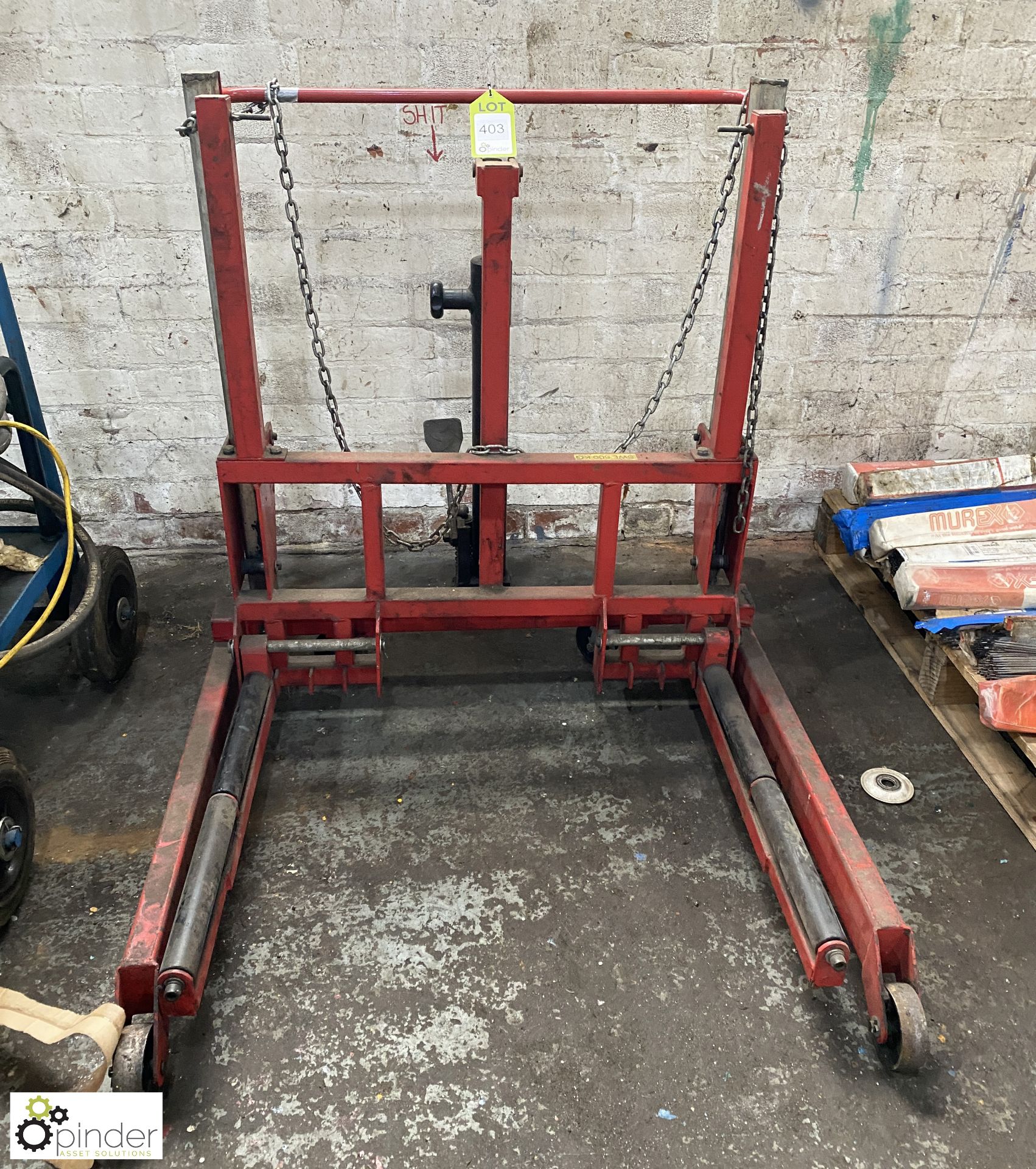 Mobile hydraulic Drum Lifting Frame, 500kg