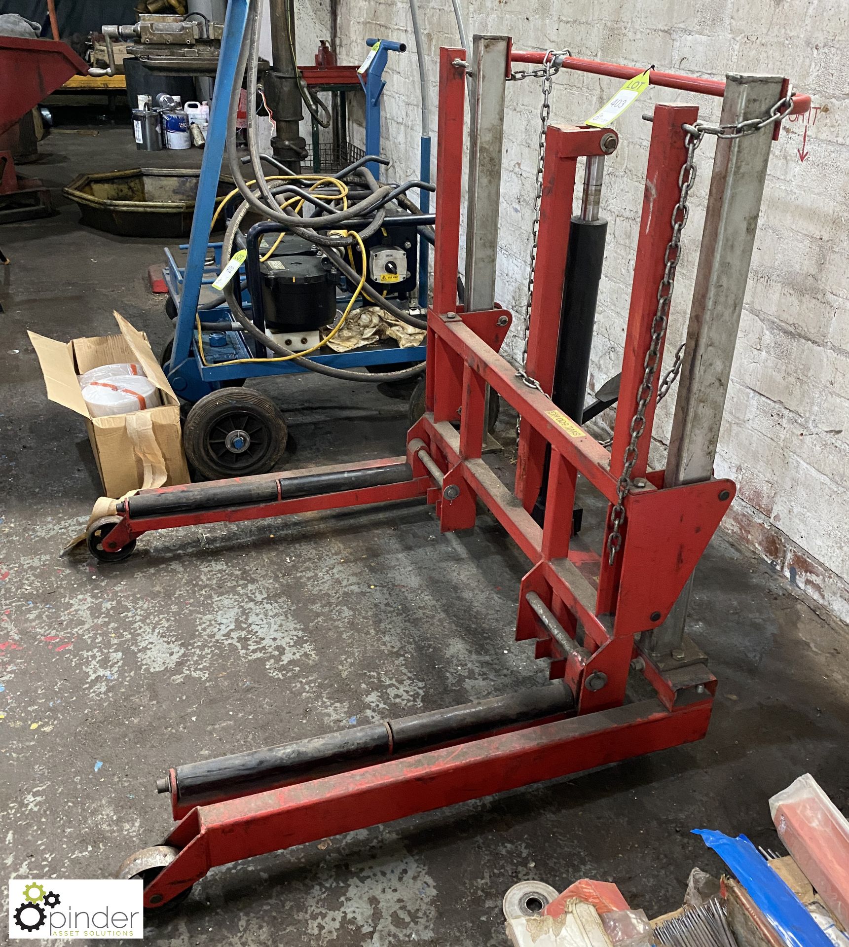 Mobile hydraulic Drum Lifting Frame, 500kg - Image 2 of 4