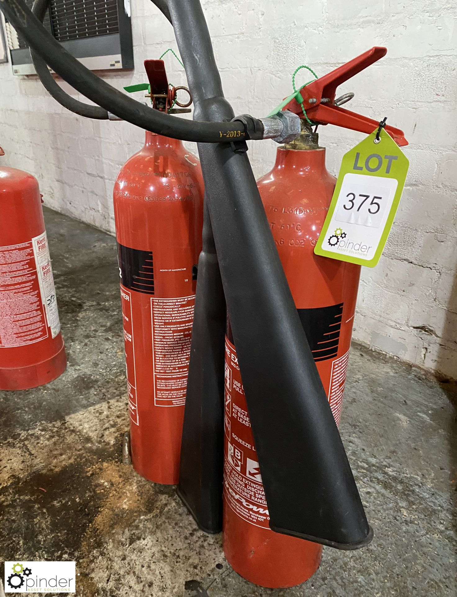 2 CO2 Fire Extinguishers, 5kg - Image 2 of 3