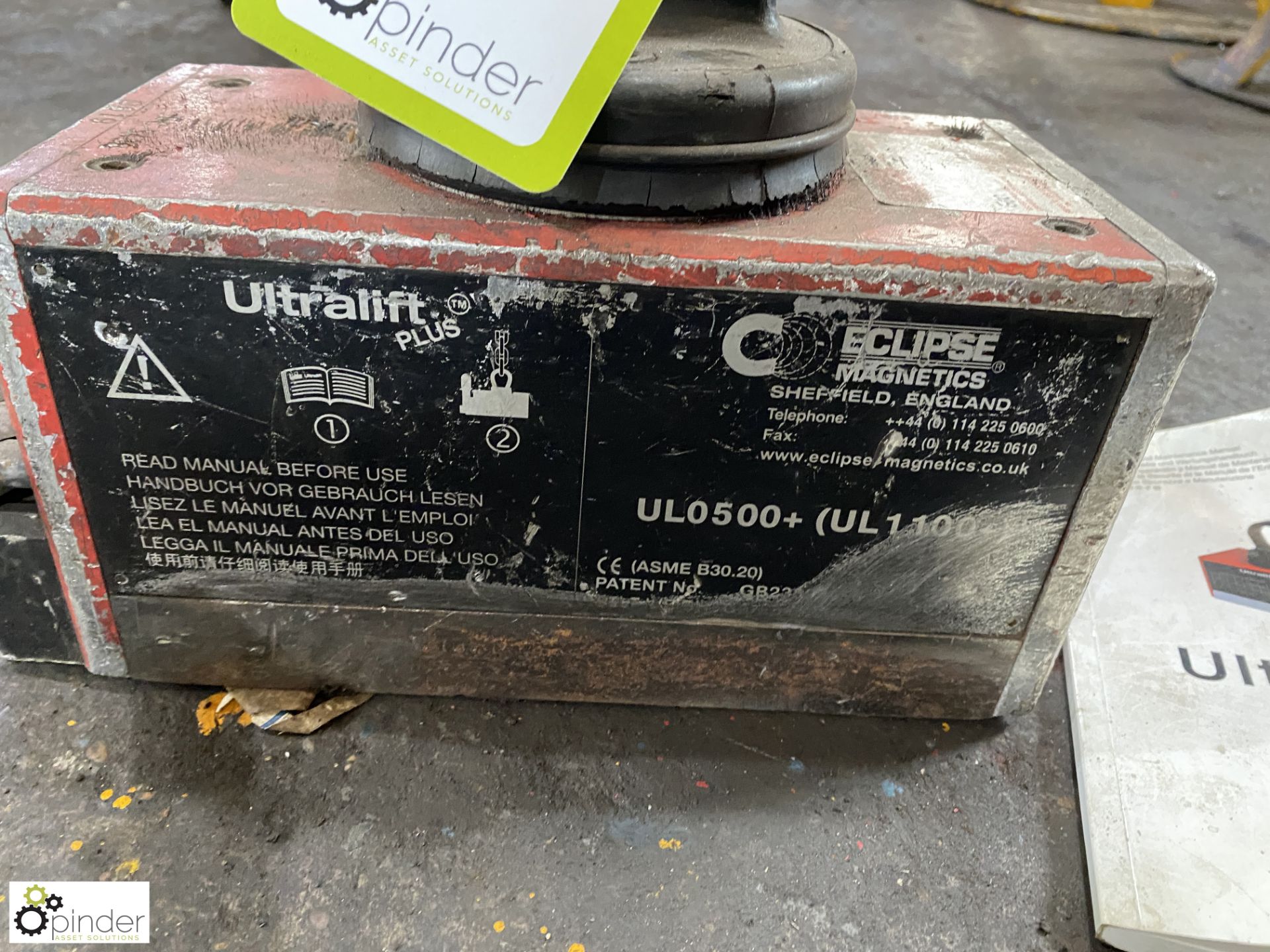Eclipse Ultralift 500+ Plus Lifting Magnet, 500kg - Image 2 of 5