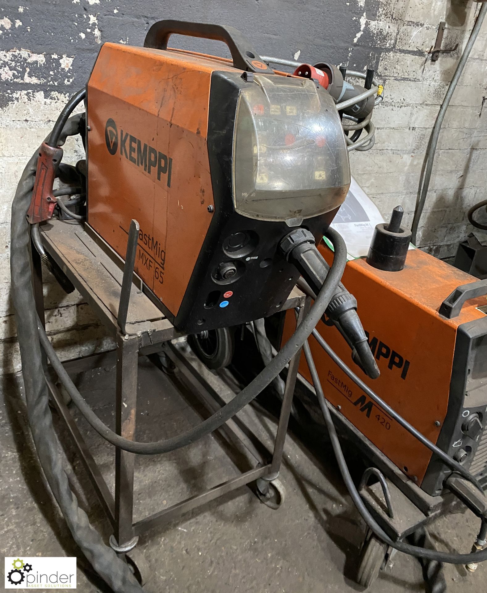 Kemppi Fast Mig M420 Mig Welding Set, with MXF65 wire feed, 415volts - Image 7 of 10
