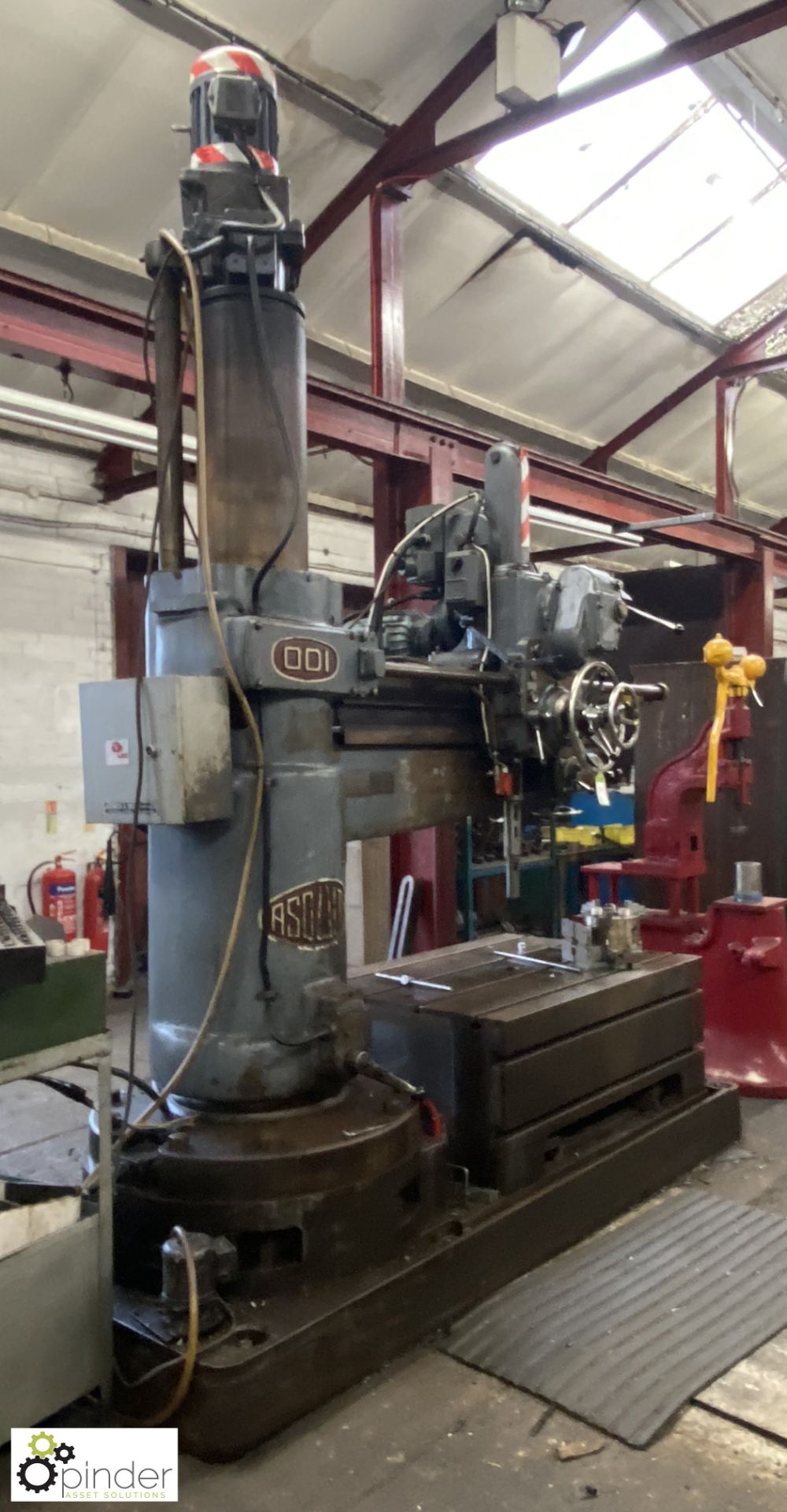 Asquith ODI 6ft Radial Arm Drill, 415volts, with slotted box table, 1290mm x 910mm x 500mm (please - Image 2 of 13