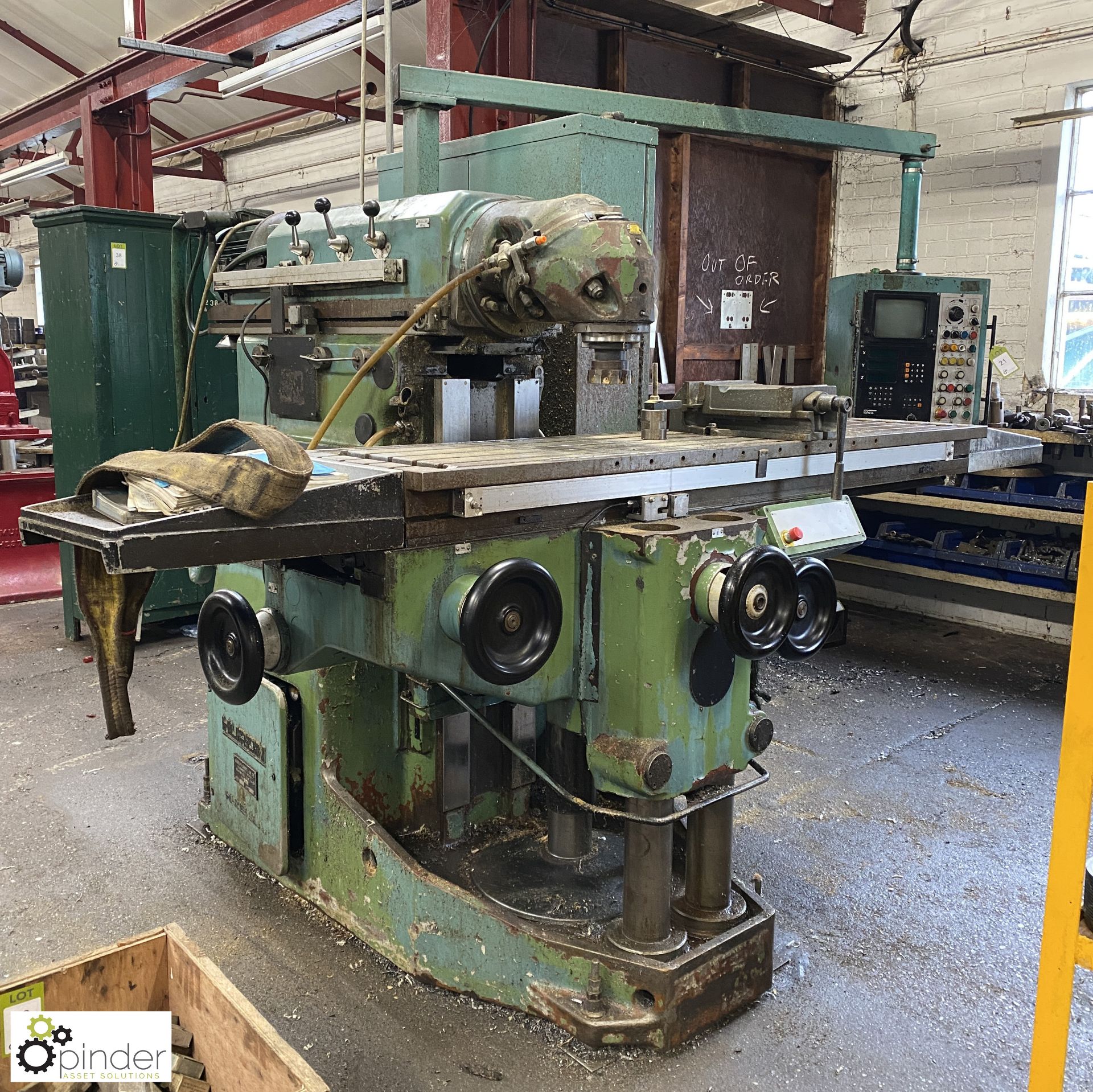 Huron M2006 knee type N/C Milling Machine, 415volts, serial number B5675, year 1983, with Heidenhain - Image 2 of 15