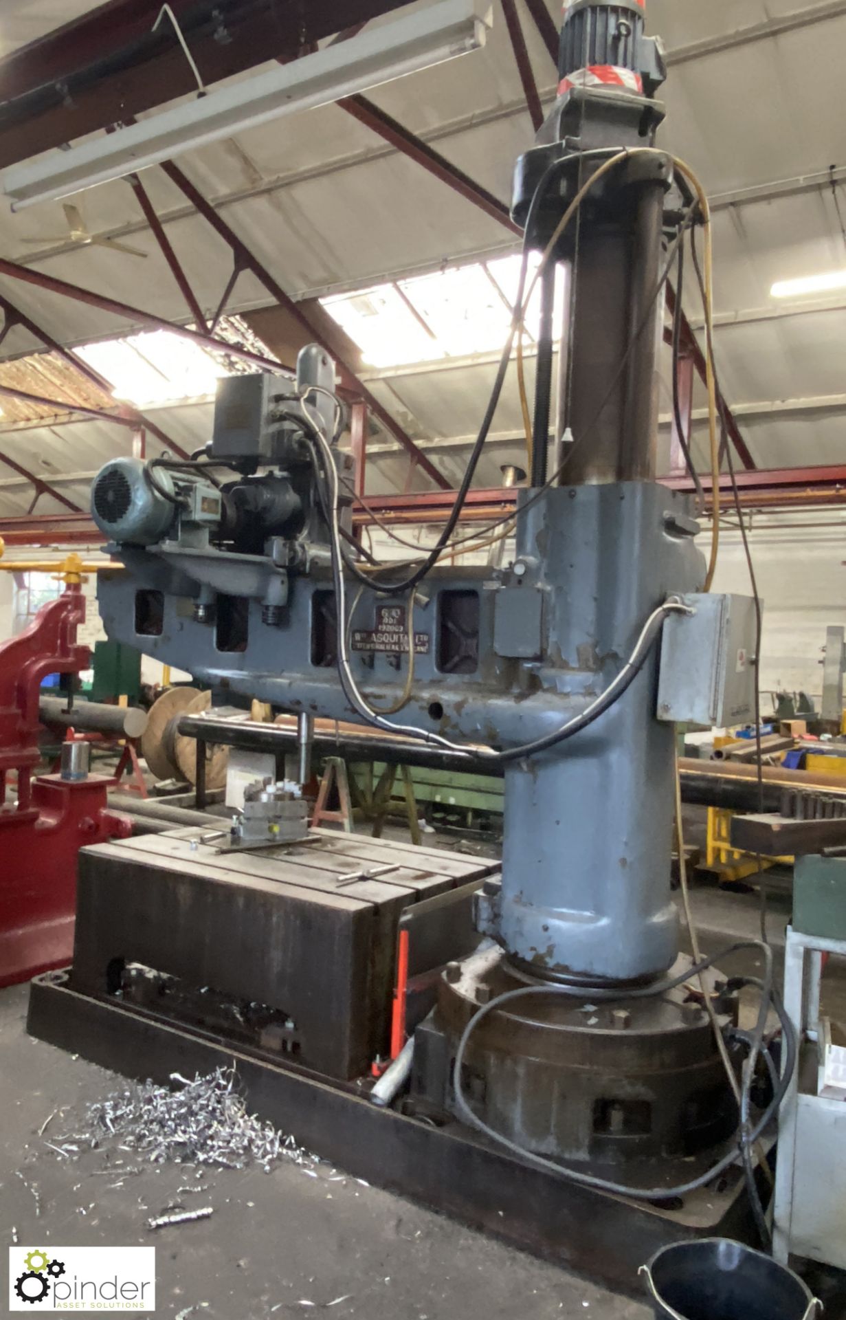 Asquith ODI 6ft Radial Arm Drill, 415volts, with slotted box table, 1290mm x 910mm x 500mm (please - Image 3 of 13