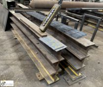 2 fabricated Trestles, 2750mm x 510mm high, with 2 welding rotators