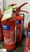 2 Powder Fire Extinguishers, 2kg