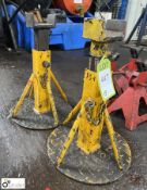 Pair adjustable Stands, closed height 300mm