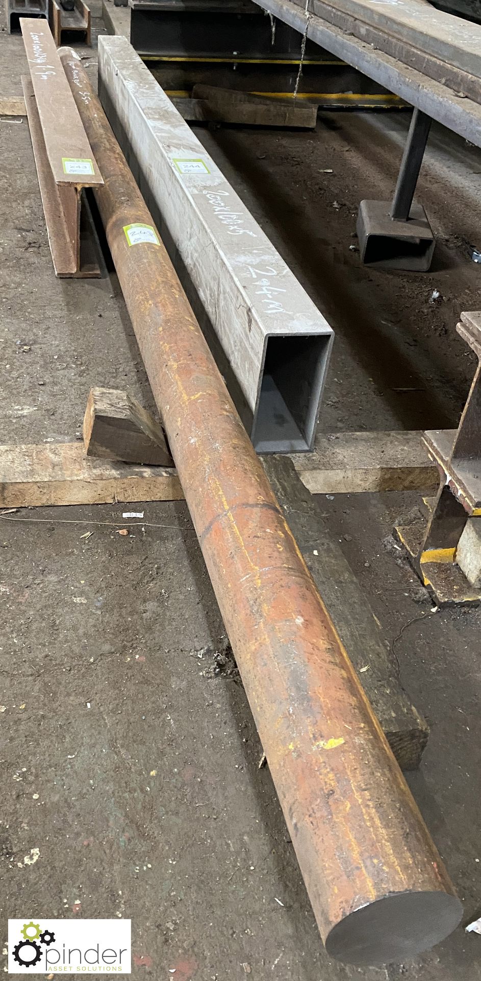 H Section, 200mm x 100mm x 23.1kg, 1900mm long and Round Bar, 110mm x 3500mm