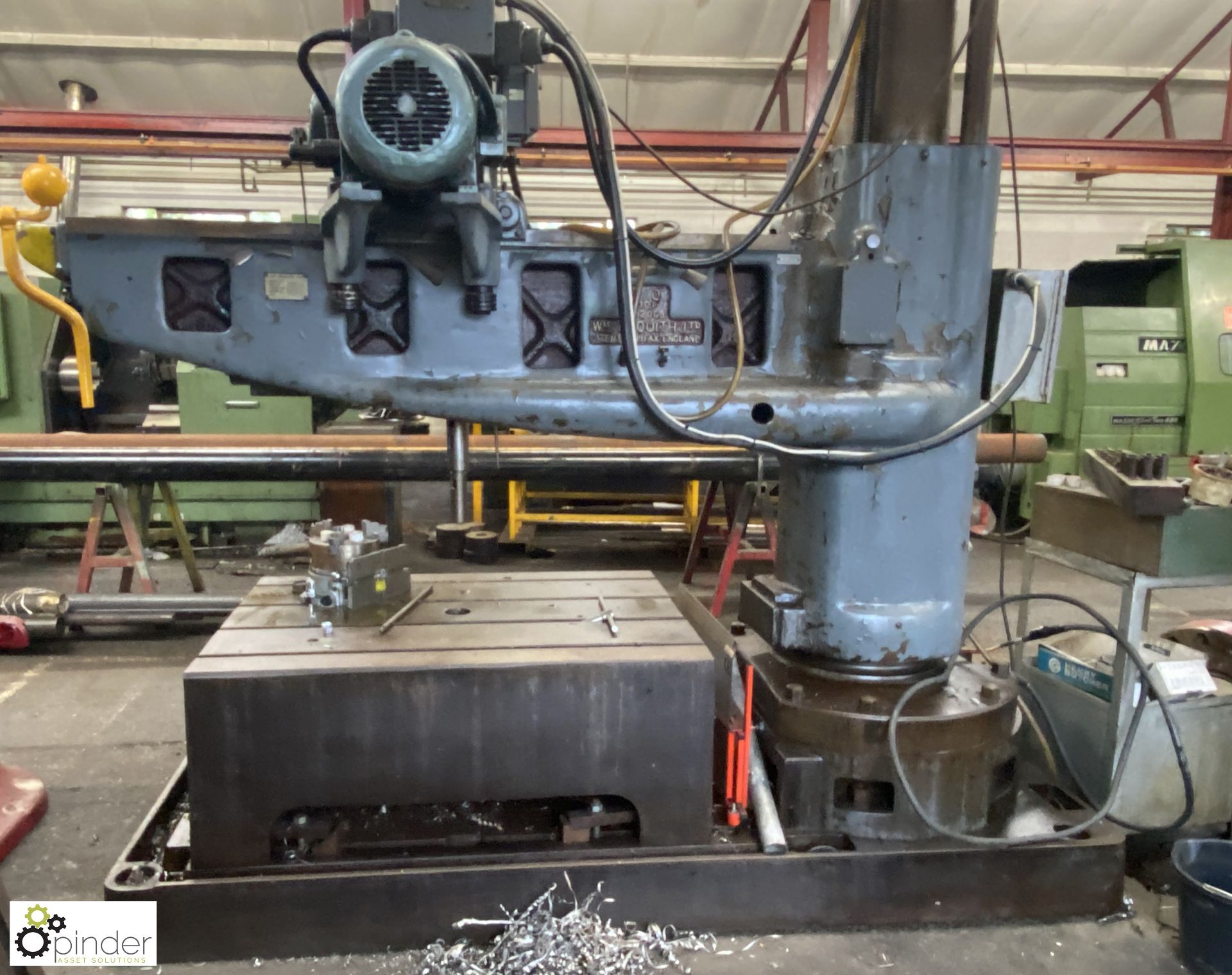 Asquith ODI 6ft Radial Arm Drill, 415volts, with slotted box table, 1290mm x 910mm x 500mm (please - Image 5 of 13