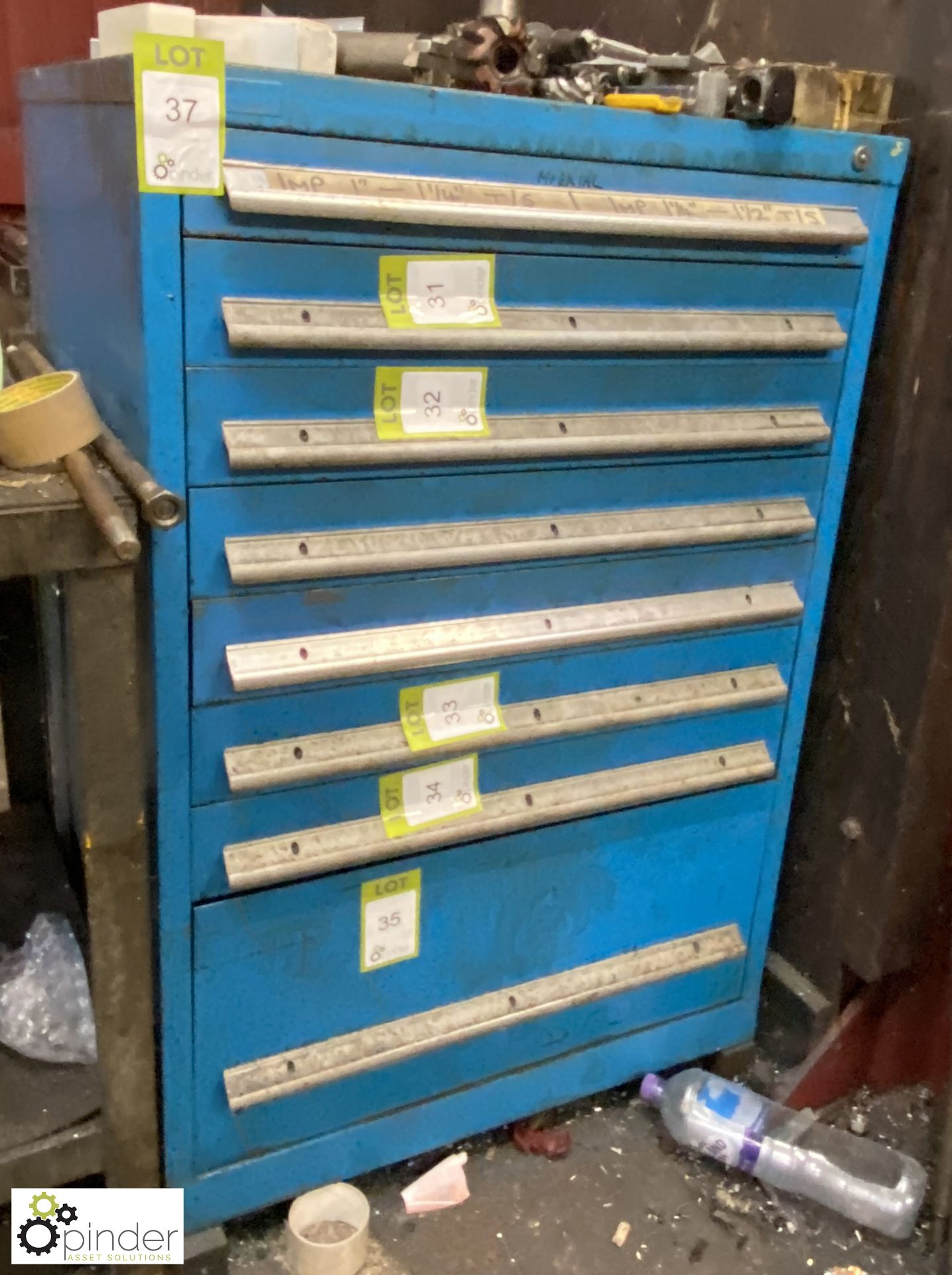 Steel 8-drawer Tool Cabinet, 760mm x 700mm x 760mm - Image 2 of 4