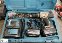 Makita 18V Rechargeable Drill, with charger, spare battery and case