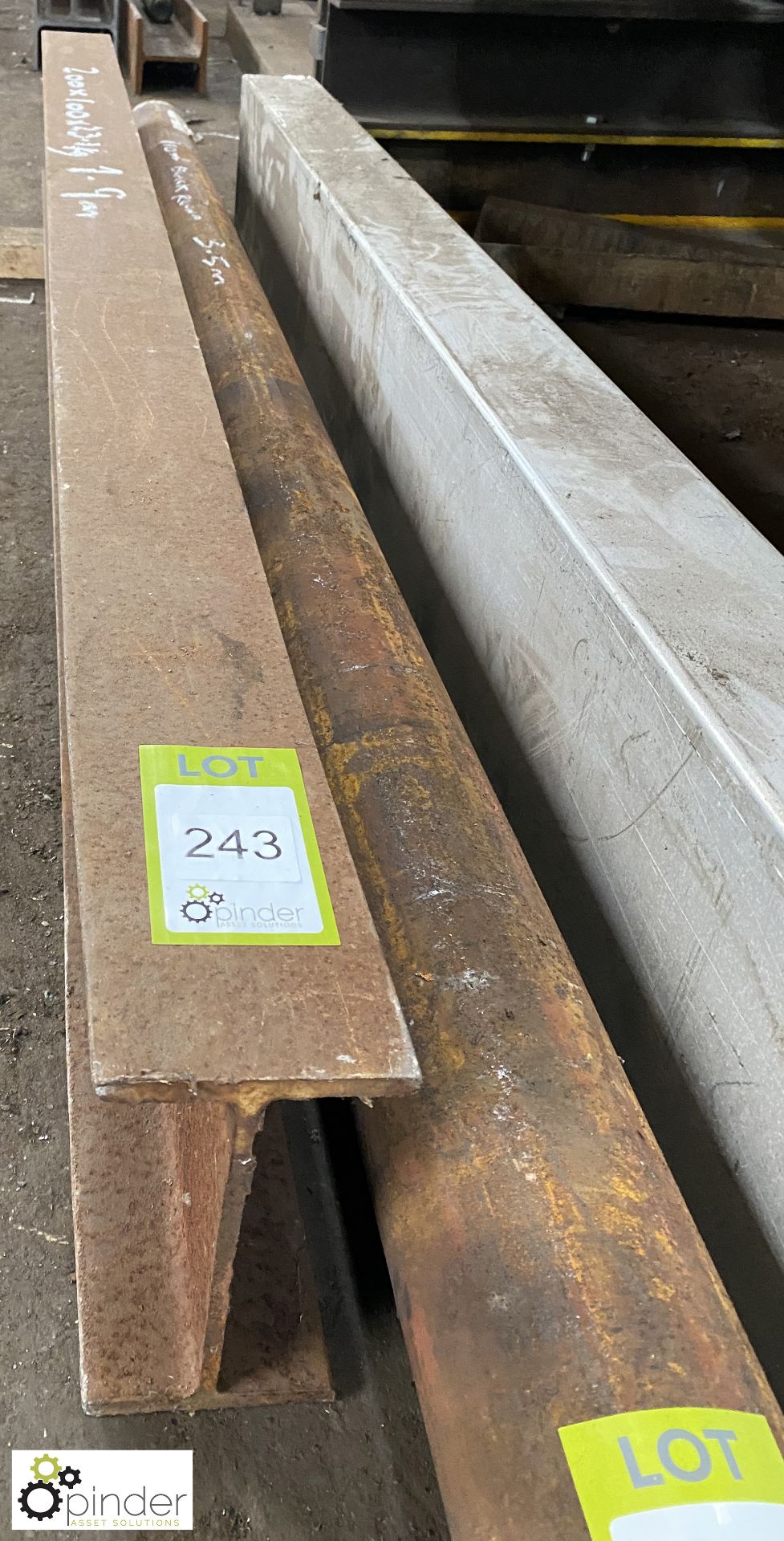 H Section, 200mm x 100mm x 23.1kg, 1900mm long and Round Bar, 110mm x 3500mm - Image 4 of 6