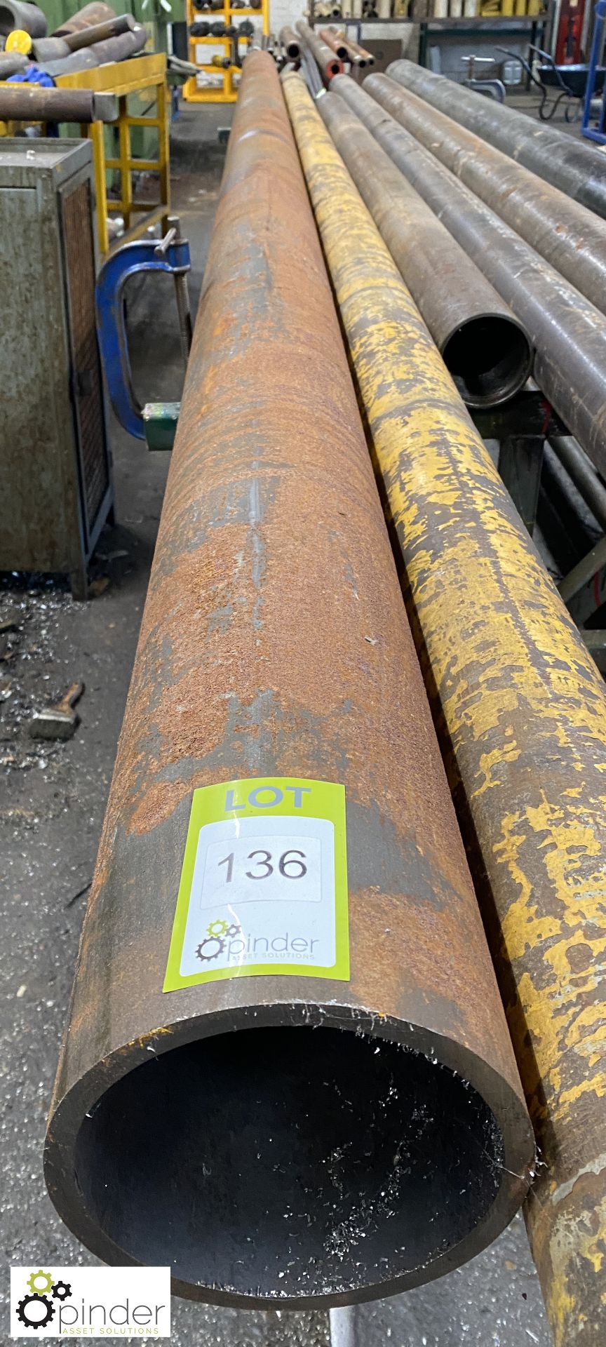 Tube, grade mild steel, OD 178mm, ID 156mm, length 6.4m
