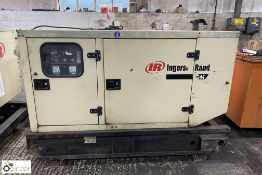 Ingersoll Rand G44 skid mounted Generator Set, 44kva, 37176hours, with acoustic cabinet