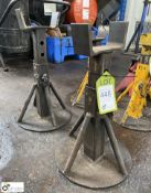 Pair adjustable Stands, closed height 350mm