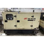 Ingersoll Rand G44 skid mounted Generator Set, 44kva, 37197hours, with acoustic cabinet