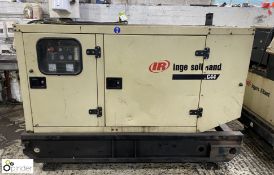 Ingersoll Rand G44 skid mounted Generator Set, 44kva, 37197hours, with acoustic cabinet