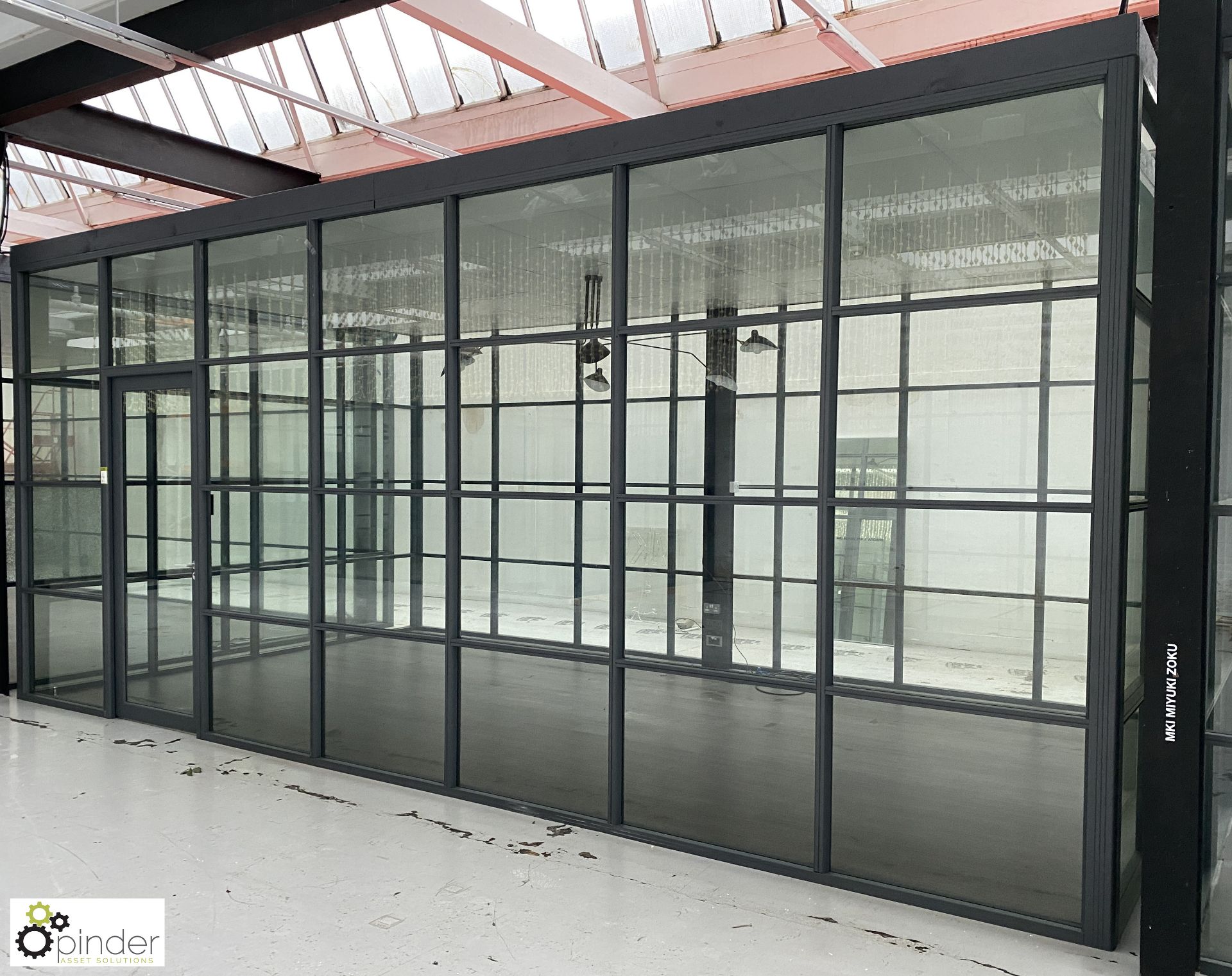 Aluminium and glazed Office Pod, 7000mm x 4000mm x 3150mm external measurements, with single door, - Image 3 of 10