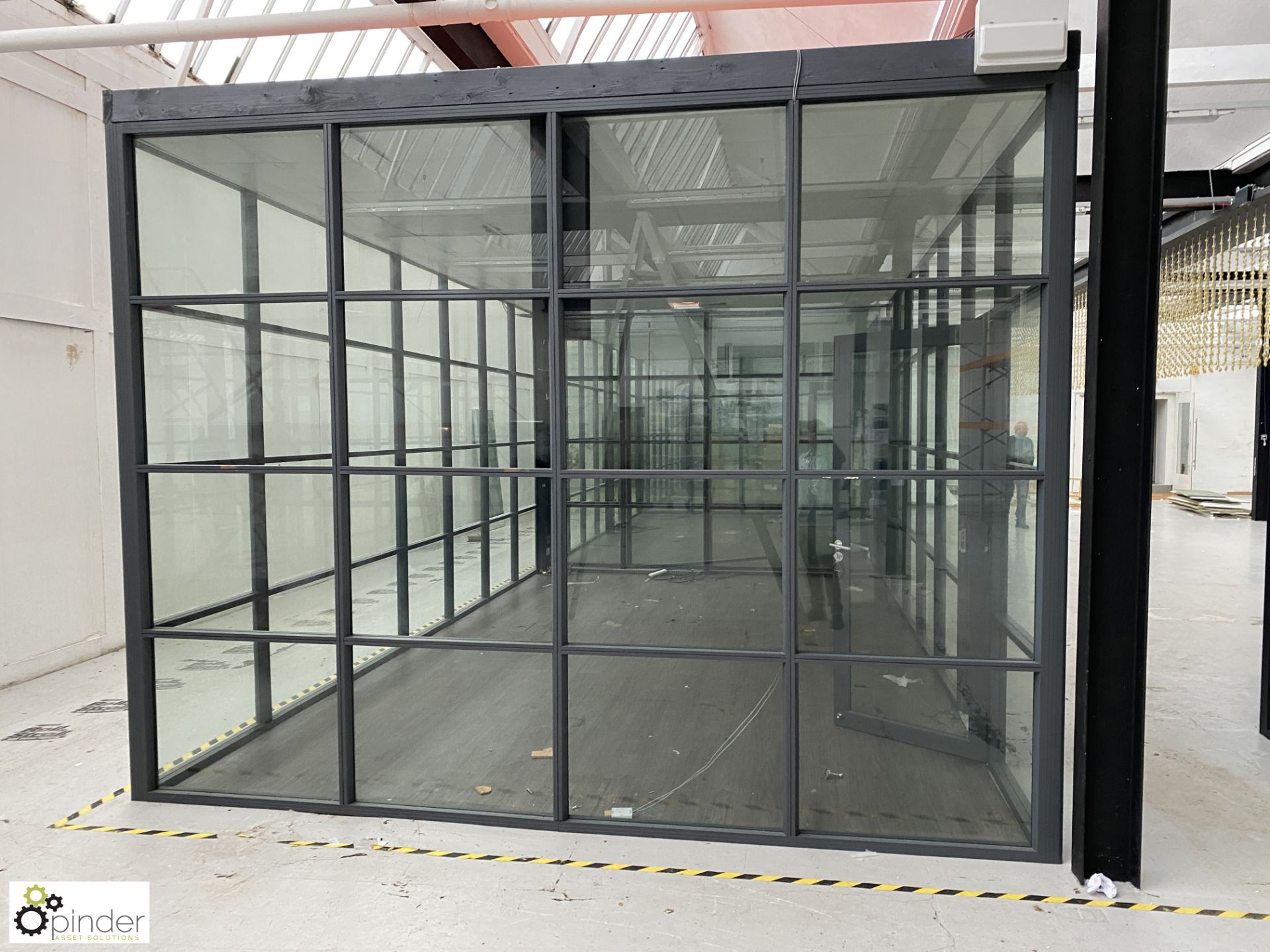 Aluminium and glazed Office Pod, 7000mm x 4000mm x 3150mm external measurements, with single door, - Image 4 of 11