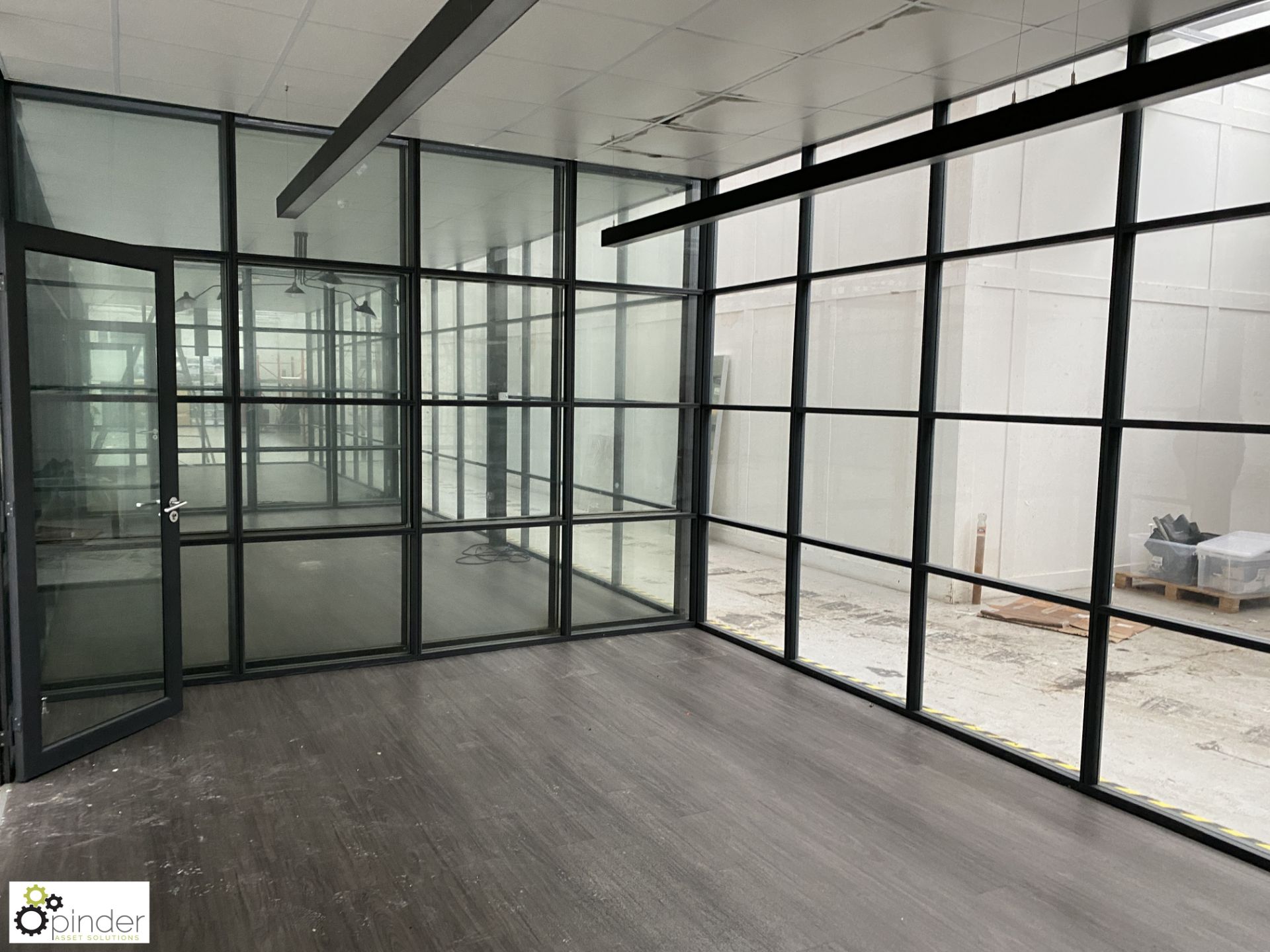 Aluminium and glazed Office Pod, 7000mm x 4000mm x 3150mm external measurements, with single door, - Bild 5 aus 12