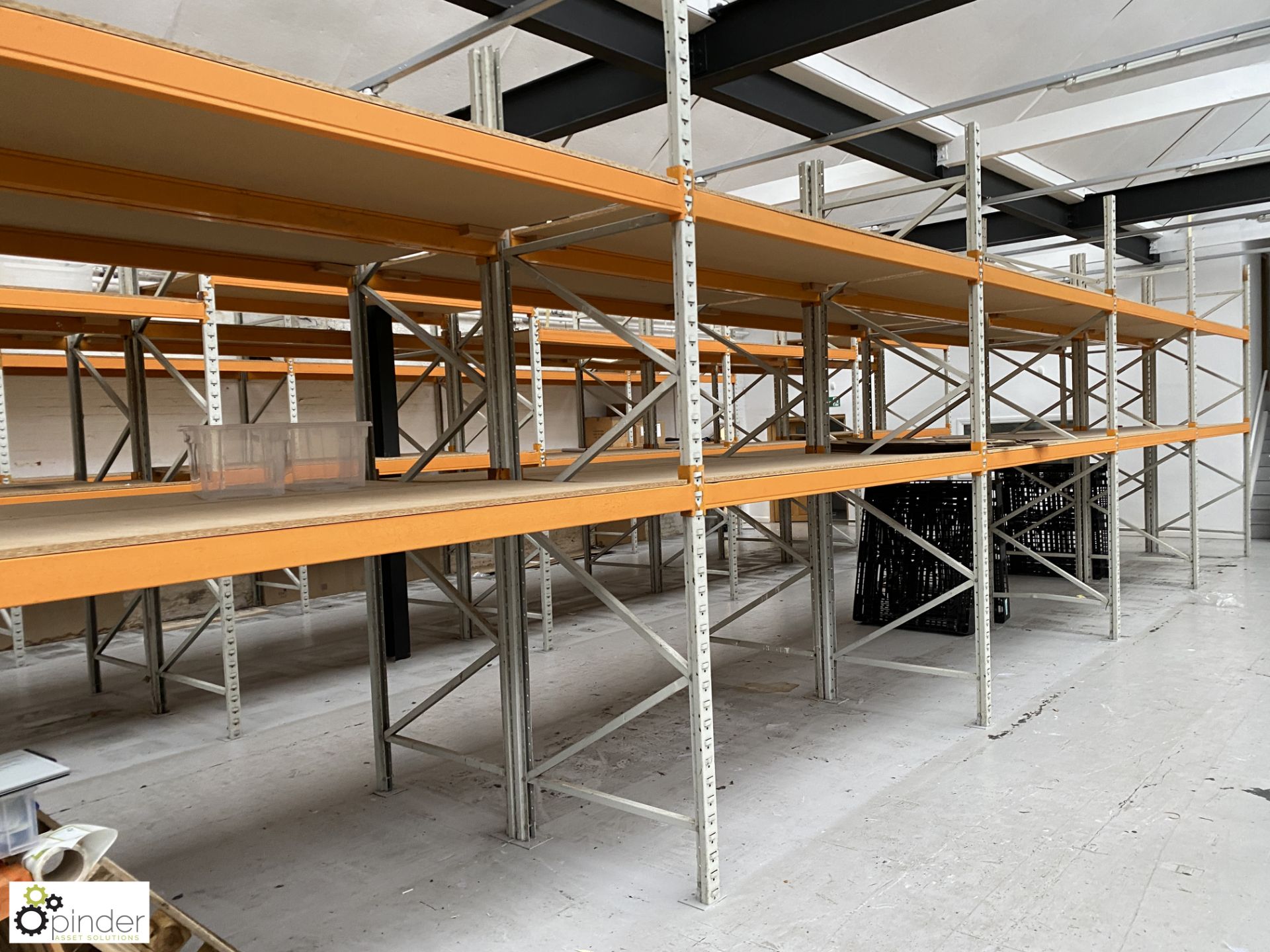5 bays boltless Pallet Racking, comprising 6 uprights 1100mm x 3600mm high, 20 beams 2700mm x - Image 3 of 7